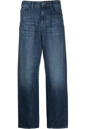Emporio Armani Culottes anchos de mezclilla