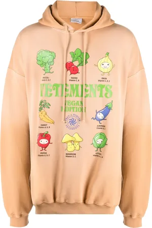 Vetements Hoodie Vegan Logo