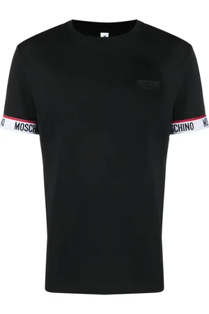 Moschino Playera con detalle del franja del logo