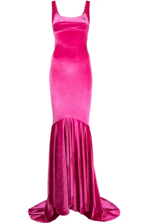 Atu Body Couture Vestido largo con falda plisada