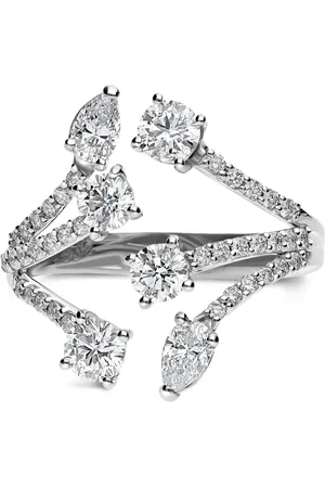 Leo Pizzo Anillo en oro blanco de 18kt con diamantes