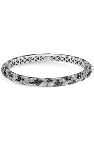 Leo Pizzo Brazalete Leopard en oro blanco de 18kt con diamantes