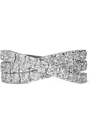 Leo Pizzo Anillo Waves en oro blanco de 18kt con diamantes