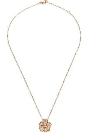 Leo Pizzo Collar Flora en oro amarillo de 18kt con diamantes