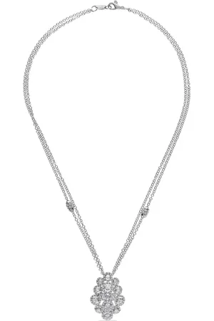 Leo Pizzo Collar Crops en oro blanco de 18kt con diamante