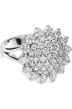 Leo Pizzo Anillo Aurora en oro blanco de 18kt con diamantes