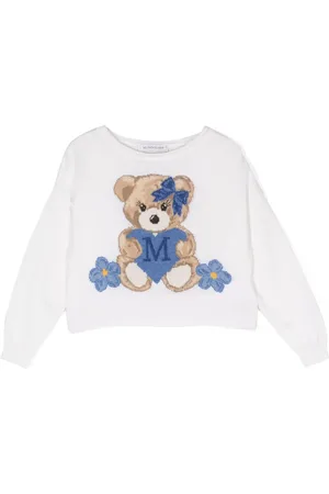 MONNALISA Suéter con motivo de oso en intarsia