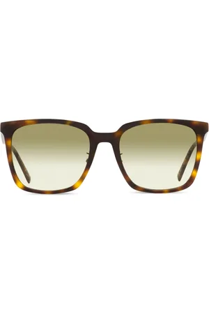 MCM Lentes de sol con armazón rectangular estilo carey