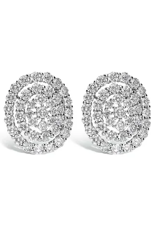 Leo Pizzo Aretes Must Have en oro blanco de 18kt con diamantes