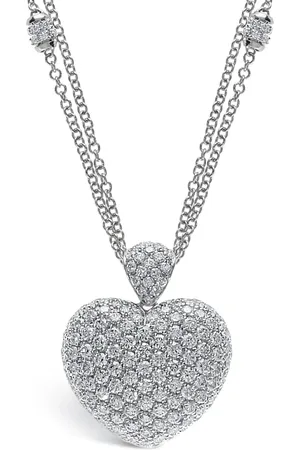 Leo Pizzo Collar Amore en oro blanco de 18kt con diamante