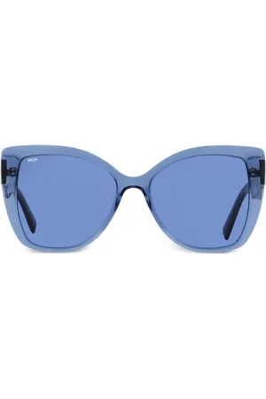 MCM Lentes de sol con armazón estilo mariposa y micas oscuras