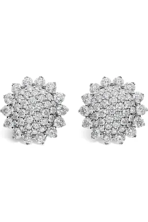 Leo Pizzo Aretes Aurora en oro blanco de 18kt con diamantes