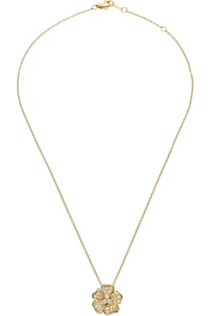 Leo Pizzo Collar Flora en oro amarillo de 18kt con diamante