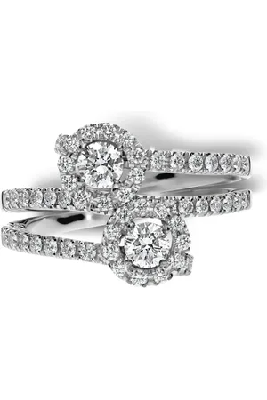 Leo Pizzo Anillo Crops en oro blanco de 18kt con diamantes