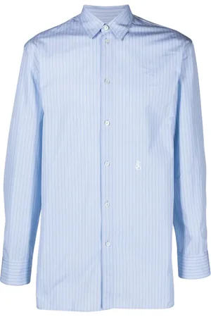Jil Sander Camisa con rayas estampadas y logo bordado