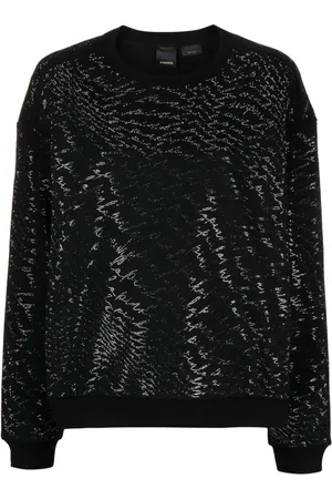 Pinko Sudadera con cuello redondo y detalles de cristal