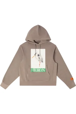 Heron Preston Hoodie con estampado fotográfico y cordones