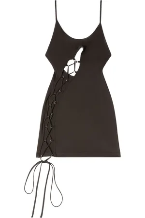 Heron Preston Vestido corto con cordones