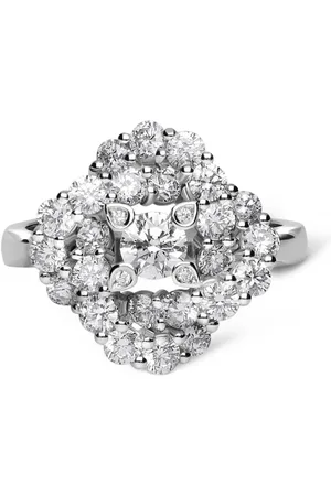 Leo Pizzo Anillo Vortex en oro blanco de 18kt con diamantes