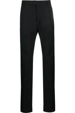 LARDINI Pantalones rectos con cierre descentrado
