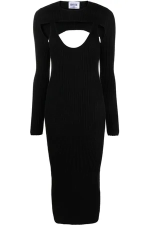 Wolford Vestido midi tejido de canalé de x Simkhai