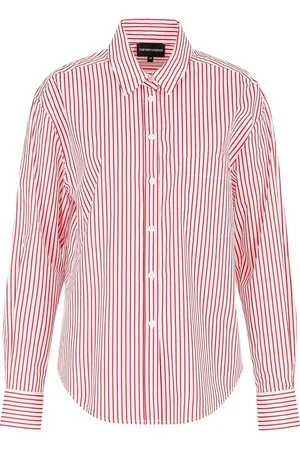 Emporio Armani Camisa con rayas estampadas