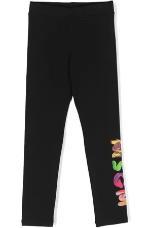 Msgm Leggins con logo estampado