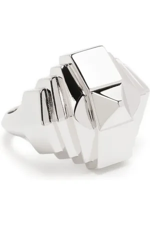 Statement Anillo Rockaway Pyramid en plata de ley