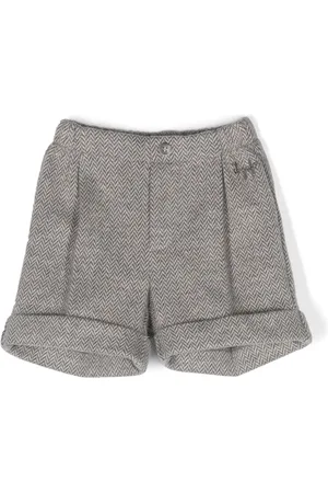Il gufo Shorts con cuadros estampados
