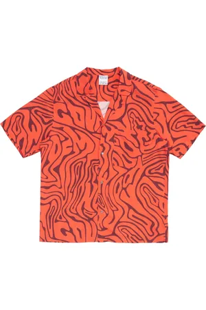 MARCELO BURLON Camisa manga corta con estampado abstracto