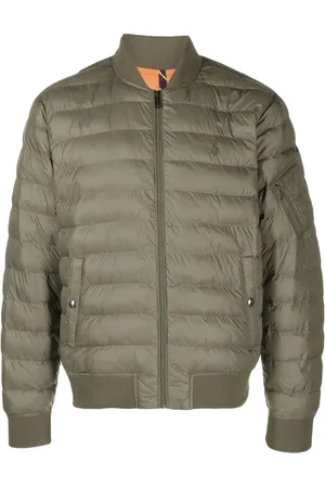 Ralph Lauren Chamarra bomber capitonada con logo bordado