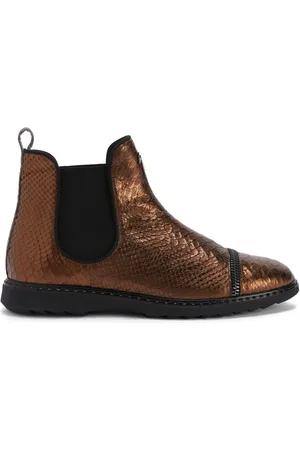 Giuseppe Zanotti Botines con efecto de piel de cocodrilo