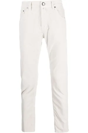 Jacob Cohen Pantalones tapered con parche del logo