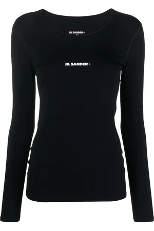 Jil Sander Playera con logo estampado