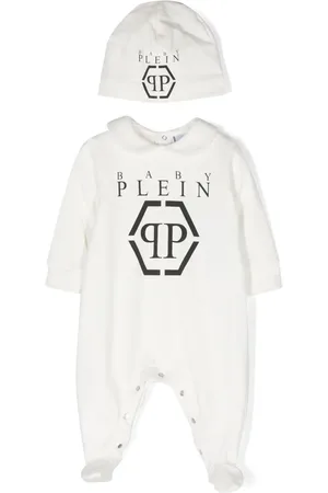 Philipp Plein Romper con logo estampado