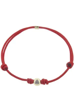 LUIS MORAIS Pulsera de cuerda con diamantes