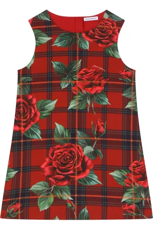 Dolce & Gabbana Vestido corto con motivo de cuadros tartán