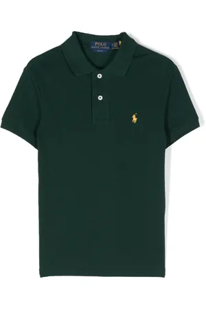 Ralph Lauren Playera tipo polo con logo bordado