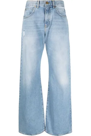 Pinko Jeans rectos con efecto envejecido