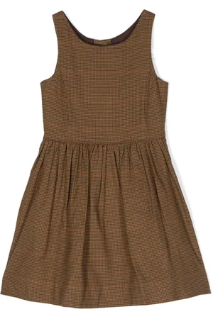 Ralph Lauren Vestido sin mangas con cuadros estampados