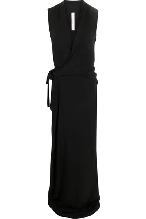 Rick Owens Vestido de fiesta cruzado sin mangas con cuello en V