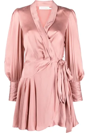 ZIMMERMANN Vestido de seda cruzado
