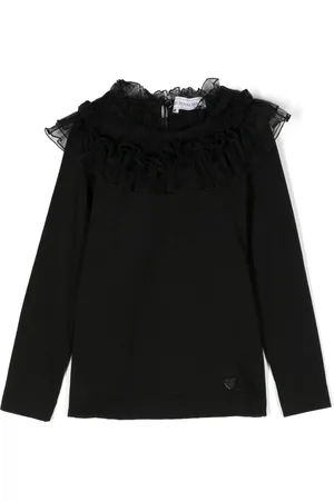 MONNALISA Blusa de tul con dije de corazón
