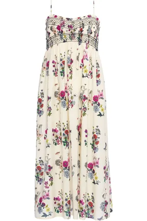 ERES Vestido con tirantes finos y estampado floral