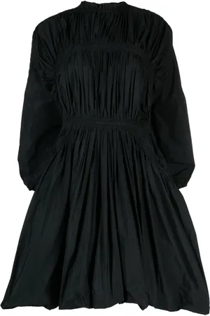 Jil Sander Vestido corto con diseño plisado manga larga