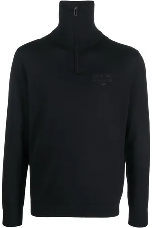 Emporio Armani Suéter con logo bordado