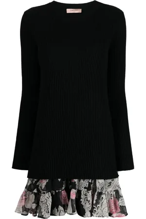Twin-Set Vestido estilo suéter manga larga