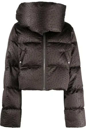 Rick Owens Chamarra capitonada con cuello alzado