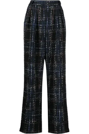 Edward Achour Paris Pantalones de tweed rectos