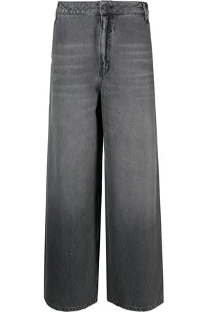 Gauchere Jeans anchos con efecto lavado